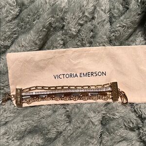 Victoria Emerson Gold and Silver Chain Bracelet